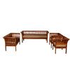 Fabina Sheesham Wood Modern Style 3+2+1+1 Sofa Set for Living Room