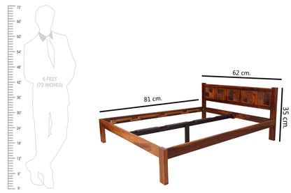 Jacky Bed by Induscraft in Solid Sheesham Wood