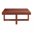 Khimsar Modern Sheesham Wood Square Coffee Table with 4 Stools - Induscraft
