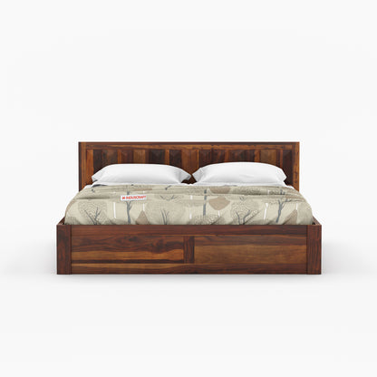 La-Diode Sheesham Wood Bed by Induscraft | King & Queen Sizes with Storage Options