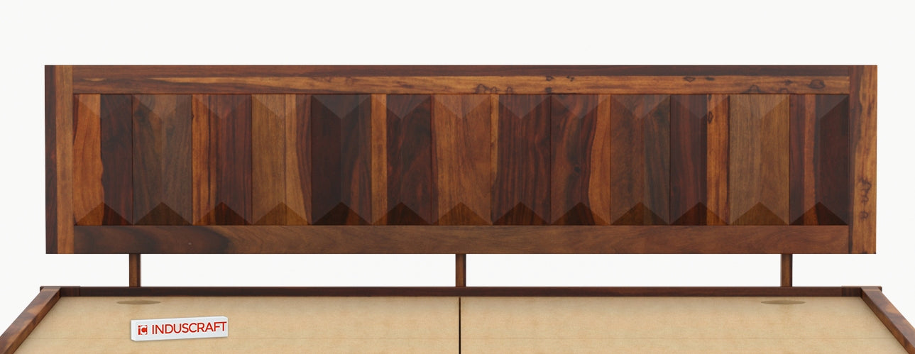 La-Diode Sheesham Wood Bed by Induscraft | King & Queen Sizes with Storage Options