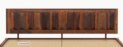 La-Diode Sheesham Wood Bed by Induscraft | King & Queen Sizes with Storage Options