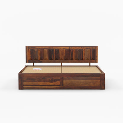 La-Diode Sheesham Wood Bed by Induscraft | King & Queen Sizes with Storage Options