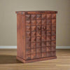 Luxury Sheesham Wood Expandable Modern Diamond Bar Cabinet