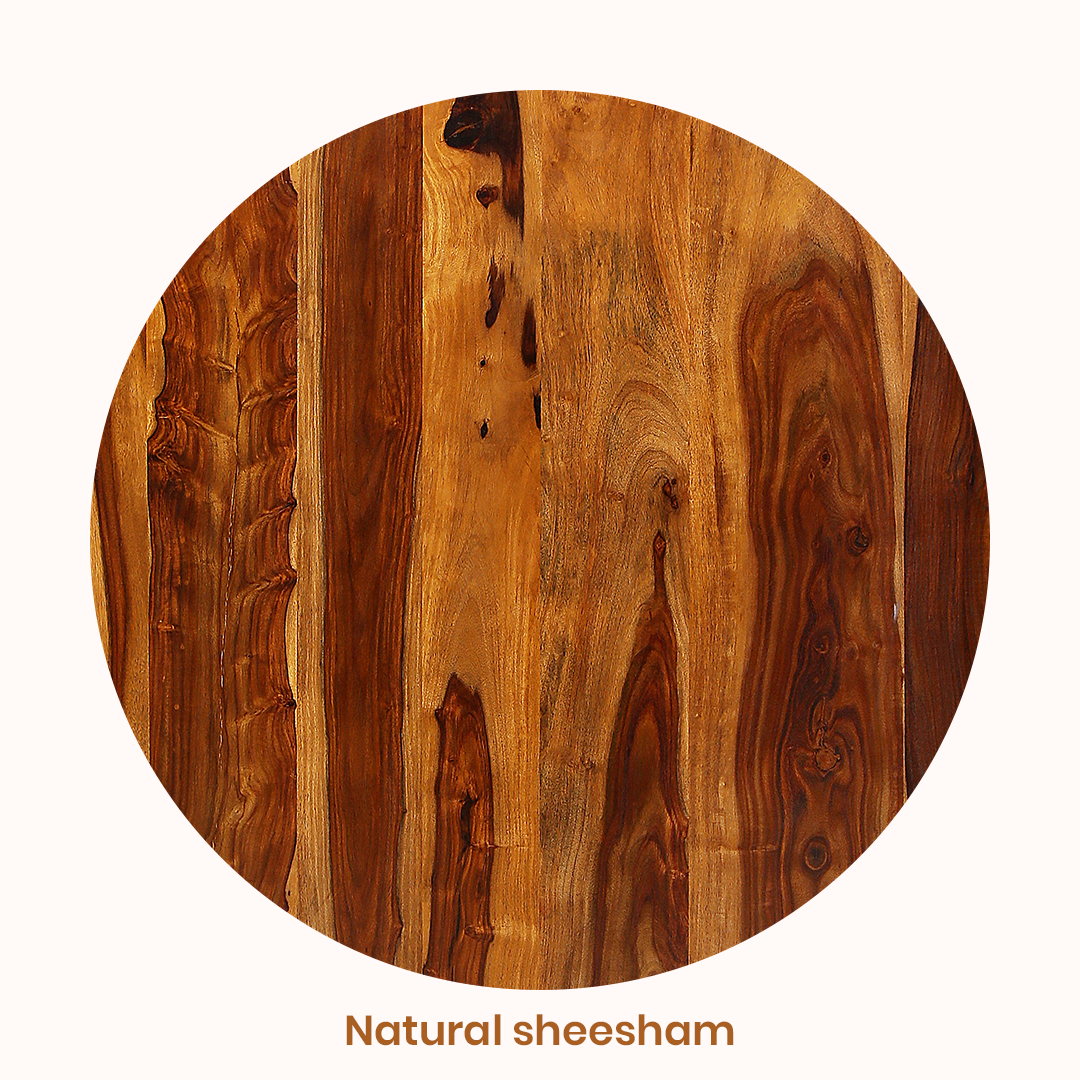 Induscraft Aaradhya Pooja Mandir in Solid Sheesham Wood with Drawers - Induscraft