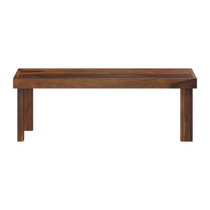 Newose Bench by Induscraft with Solid Wood Sheesham and Upholstered Fabric