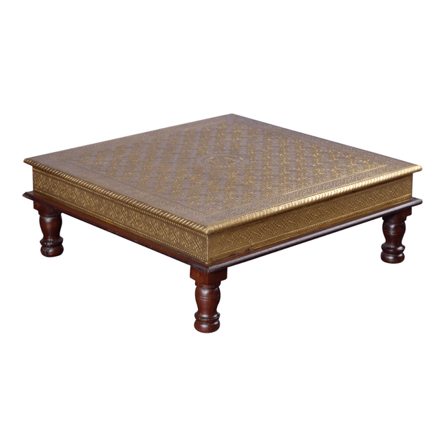 Premium Handcrafted Brass Embossed Designer Bajot - Induscraft