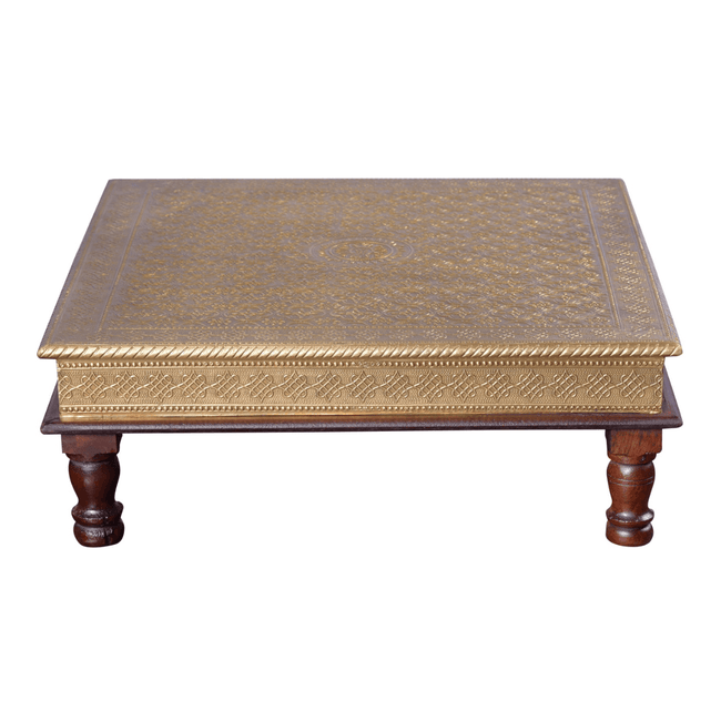 Premium Handcrafted Brass Embossed Designer Bajot - Induscraft