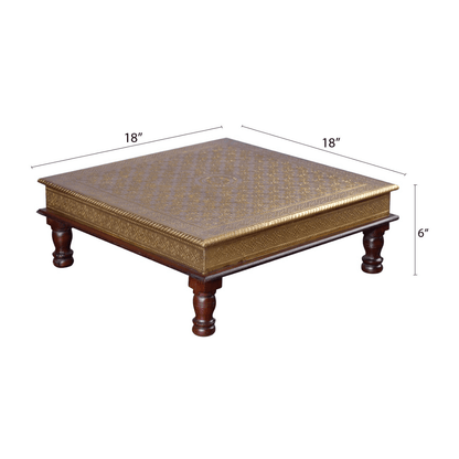 Premium Handcrafted Brass Embossed Designer Bajot