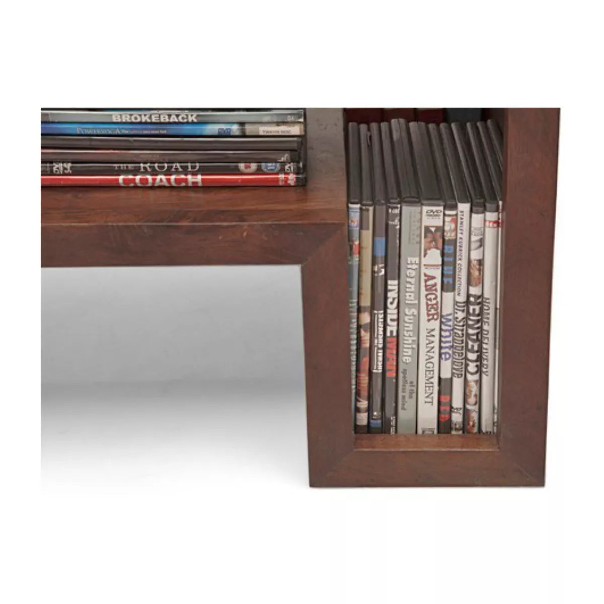 Primo Modern Compact Solid Wood Open Shelf TV Stand