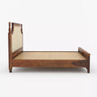 Kidambi Royal Sheesham Wood Luxury Bed with Upholstered Headboard - Induscraft