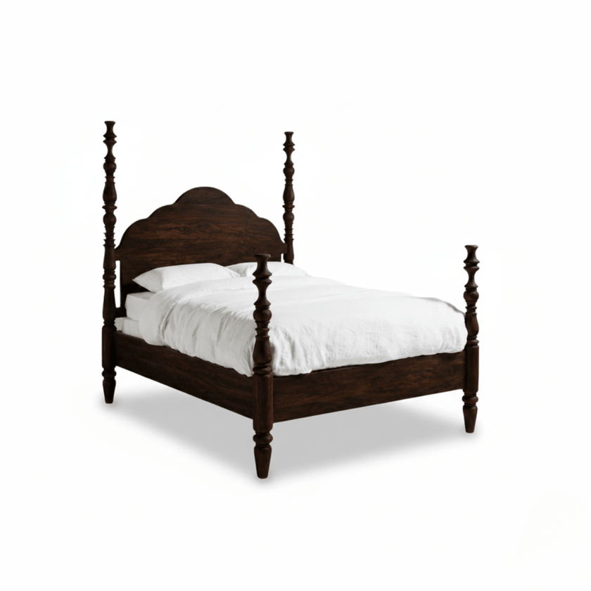 Shagun Solid Sheesham Wood Poster Bed
