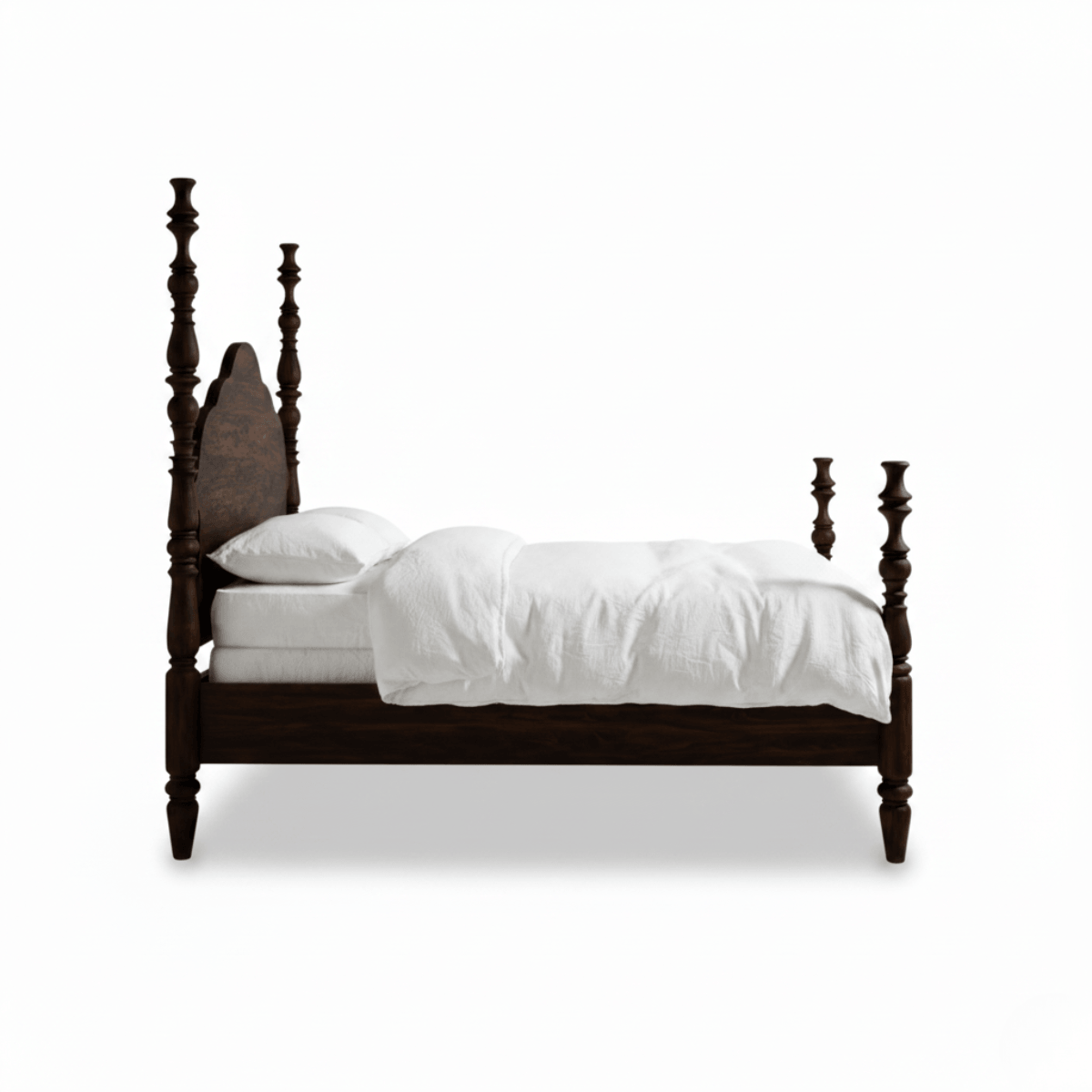 Shagun Solid Sheesham Wood Poster Bed