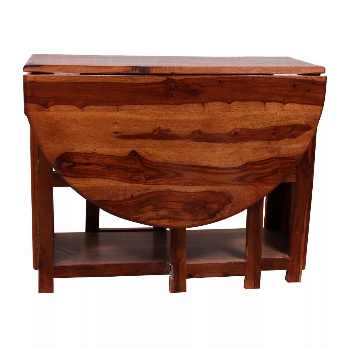 Spicy Shesham Wood Moder 4 Seater Foldable Dining Table