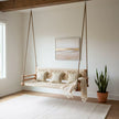 Tarini Luxury Wooden Hanging Swing with Cushioned Seat