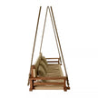 Tarini Luxury Wooden Hanging Swing with Cushioned Seat