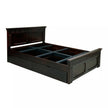Traditional Solid Sheesham Wood Heritage Style Carved Wooden Bed