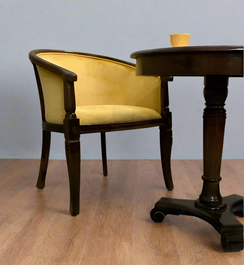 Catherine Chair and table set by Induscraft of Solid Sheesham Wood - Induscraft