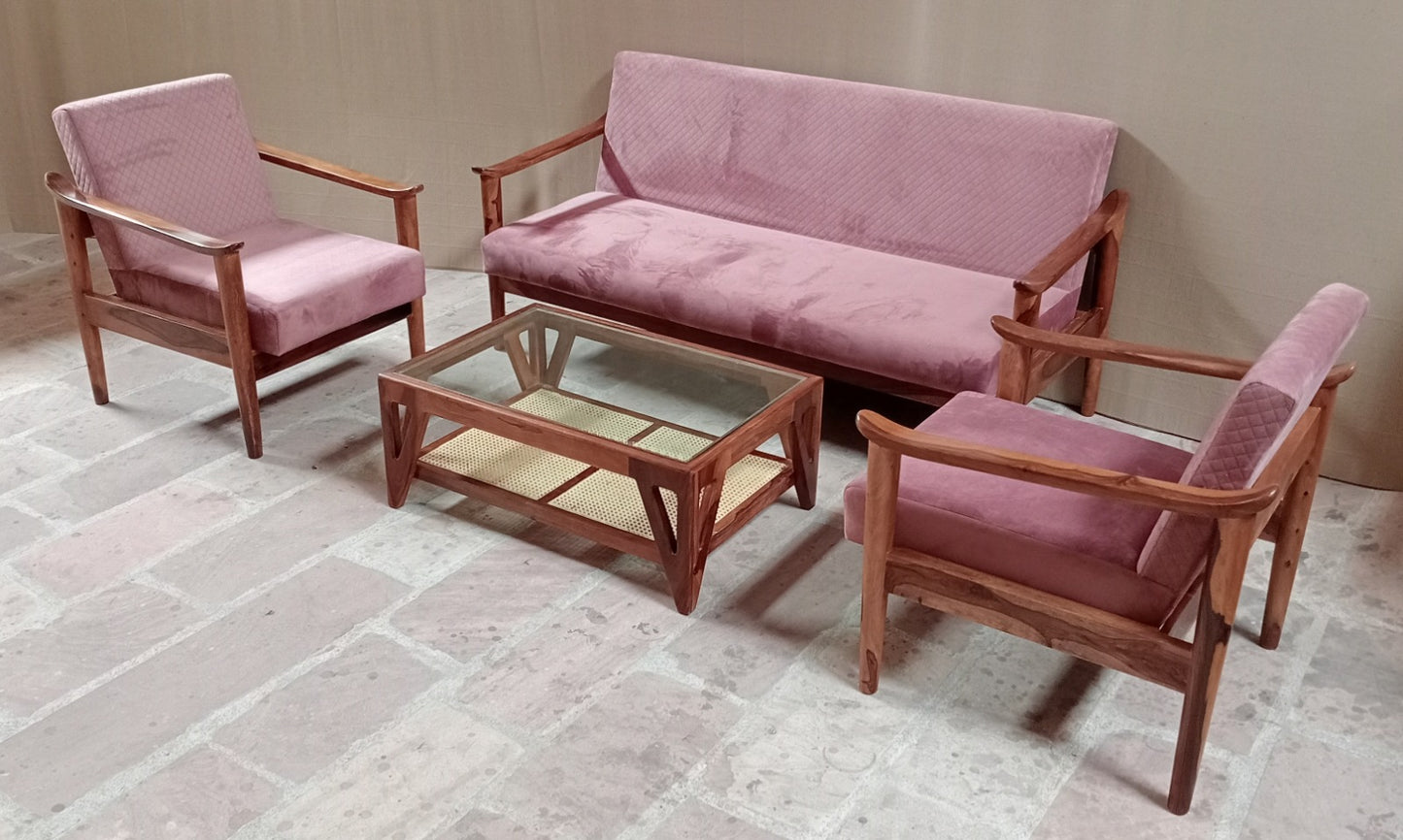 Rose Sofa by Induscraft in Solid Sheesham Wood