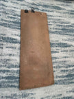 Brown and Beige Distressed Replica Long Mirror for Decor