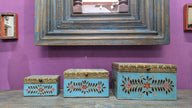 Blue Jewlery Box (Set of 3) - Induscraft