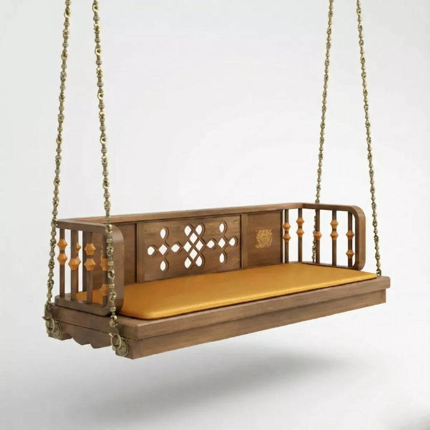 Yashodha Luxury Handcrafted Swing with Cushioned Seat - Induscraft