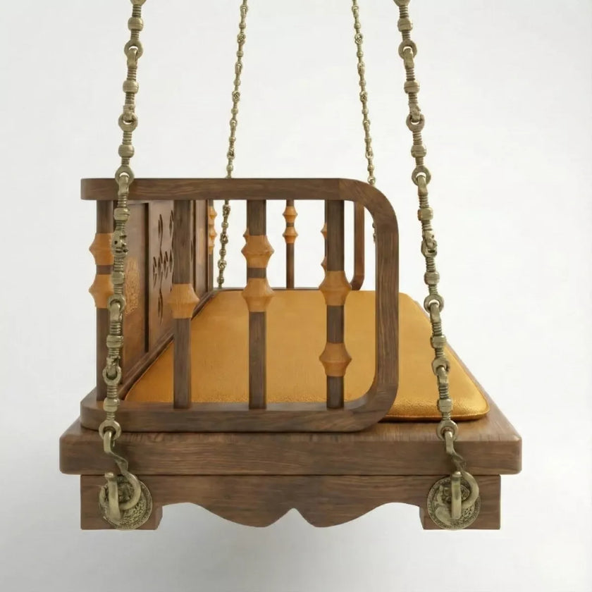 Yashodha Luxury Handcrafted Swing with Cushioned Seat - Induscraft