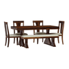 Yeshua Contemporary Sheesham 6 Seater Dining Set with Bench