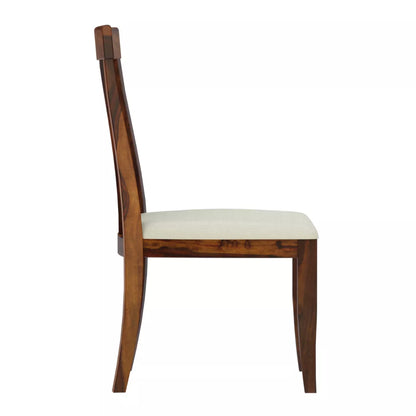 Yesua Sheesham Wood Modern Upholstered Seat Dining Chair (Set Of 2)