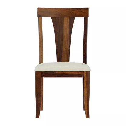 Yesua Sheesham Wood Modern Upholstered Seat Dining Chair (Set Of 2)