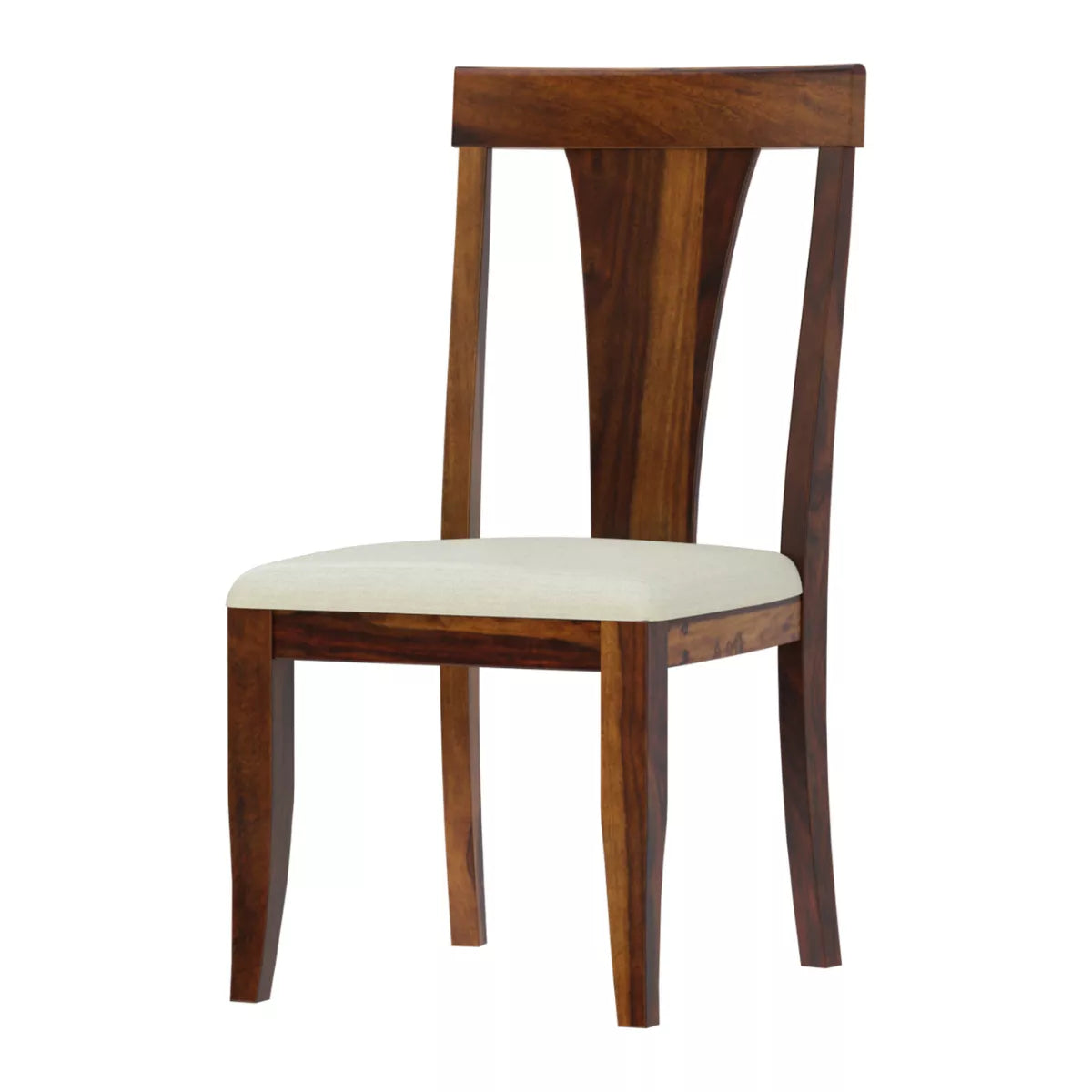 Yesua Sheesham Wood Modern Upholstered Seat Dining Chair (Set Of 2)