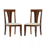 Yesua Sheesham Wood Modern Upholstered Seat Dining Chair (Set Of 2)