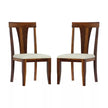 Yesua Sheesham Wood Modern Upholstered Seat Dining Chair (Set Of 2)