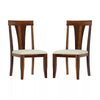 Yesua Sheesham Wood Modern Upholstered Seat Dining Chair (Set Of 2)