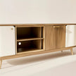 Yuki Contemporary TV Cabinet with Curved Edges - Induscraft