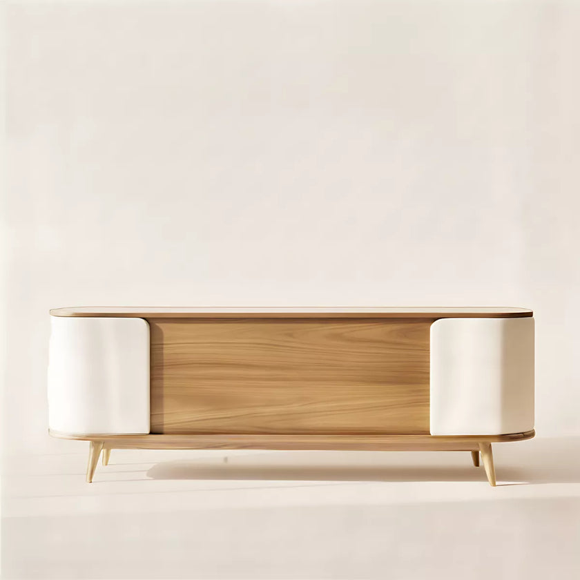 Yuki Contemporary TV Cabinet with Curved Edges - Induscraft