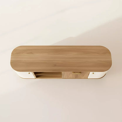 Yuki Contemporary TV Cabinet with Curved Edges