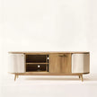 Yuki Contemporary TV Cabinet with Curved Edges - Induscraft