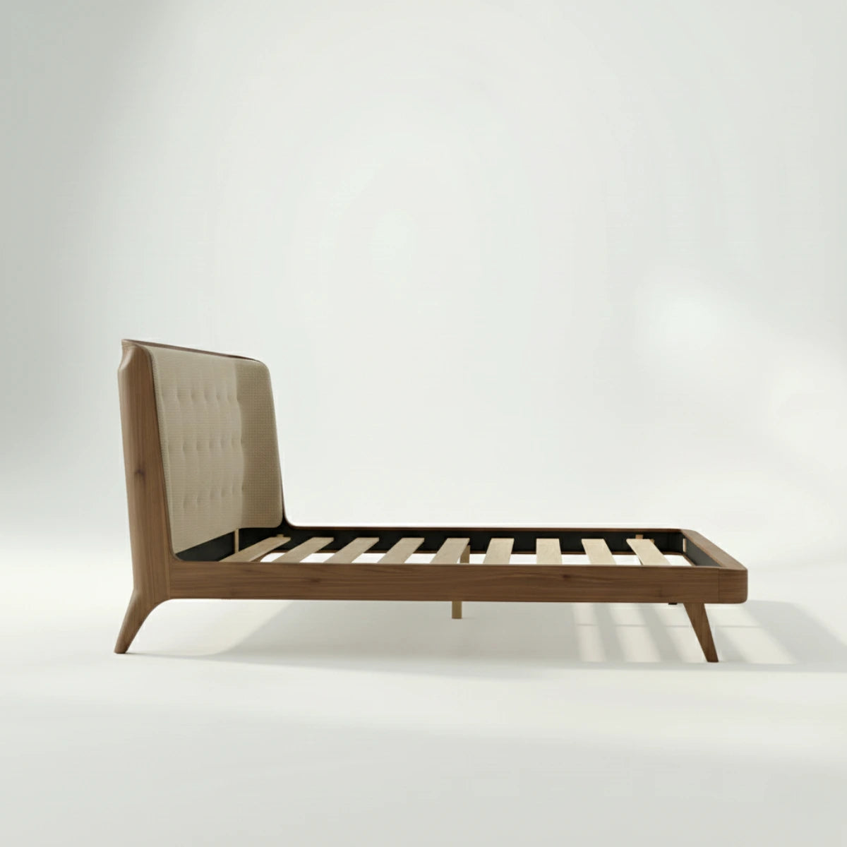 Yuki Luxury Upholstered Bed with Padded Headboard - Induscraft