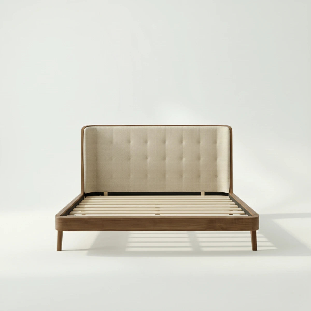 Yuki Luxury Upholstered Bed with Padded Headboard - Induscraft