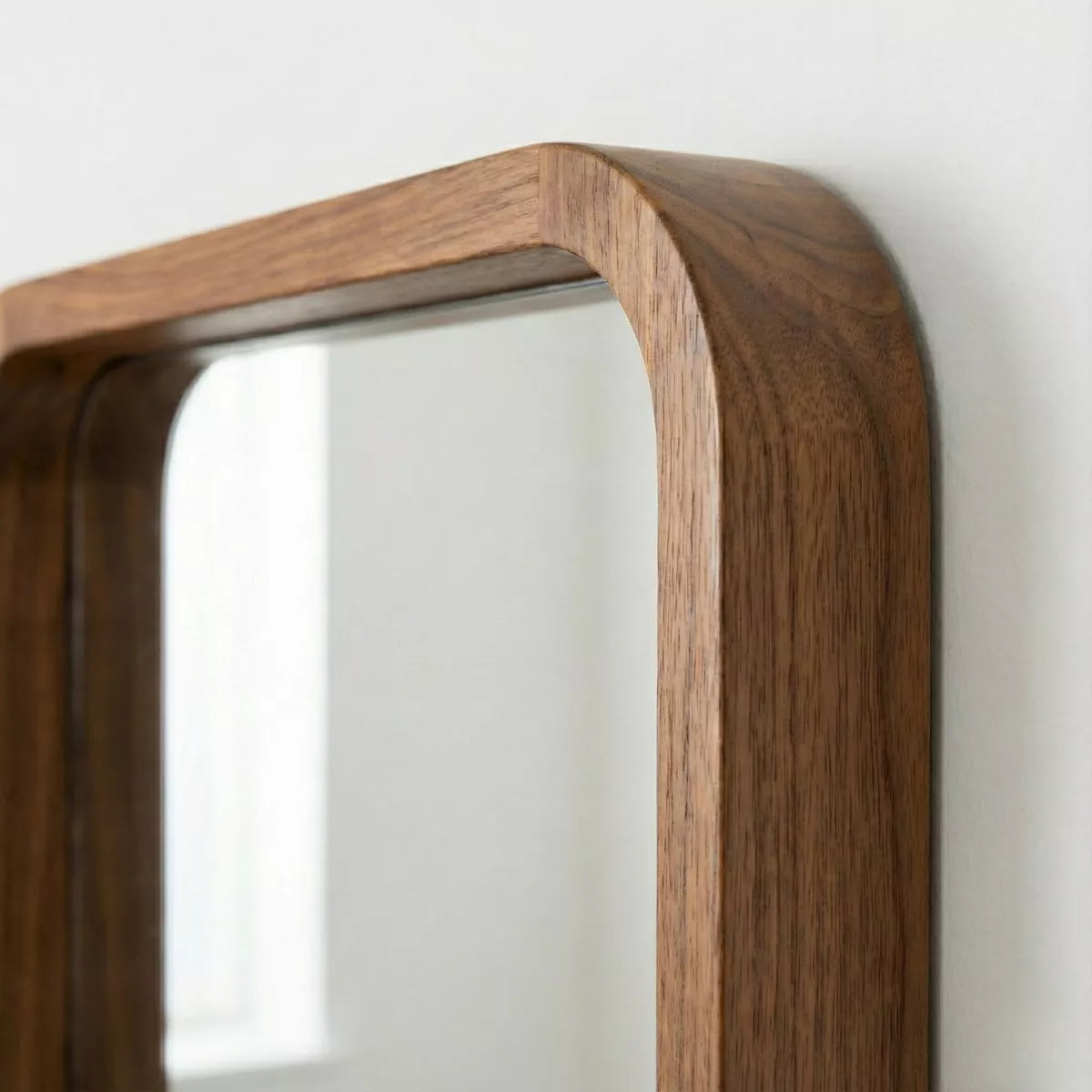 Yuki Modern Full-Length Wall Mirror with Curved Frame