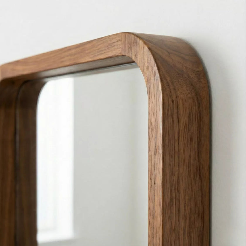 Yuki Modern Full-Length Wall Mirror with Curved Frame - Induscraft