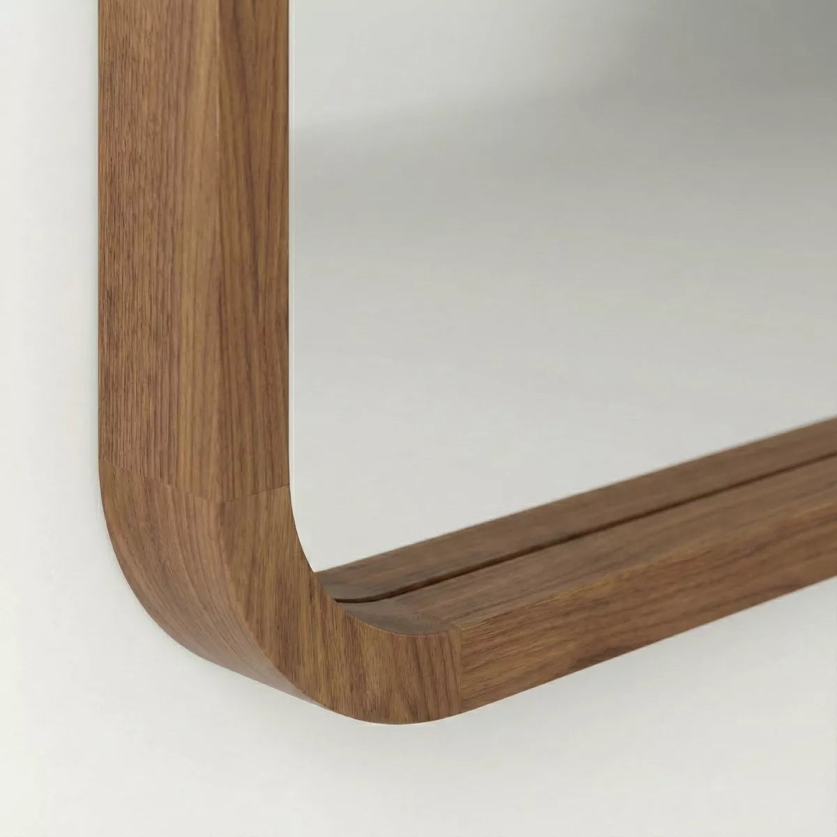 Yuki Modern Full-Length Wall Mirror with Curved Frame