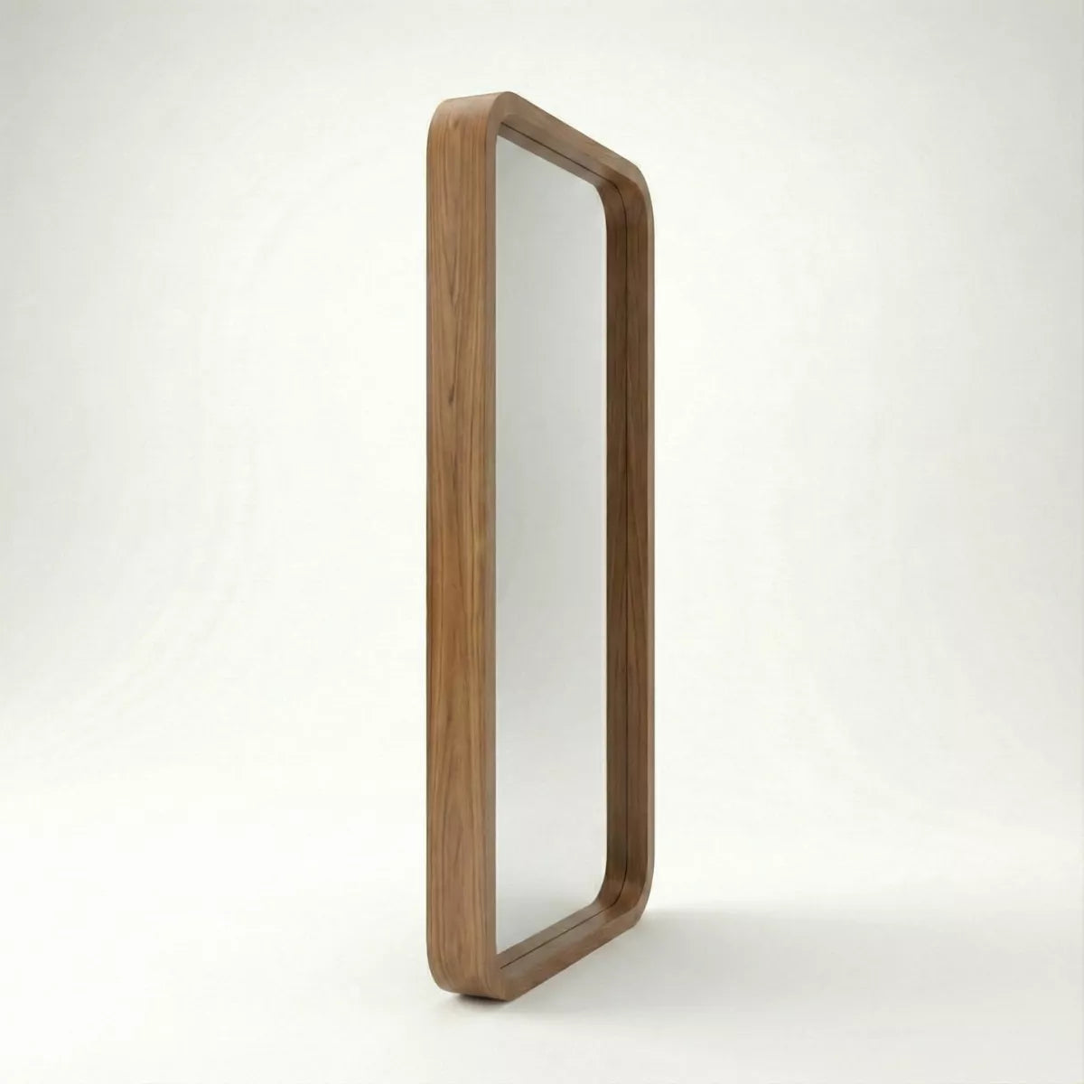 Yuki Modern Full-Length Wall Mirror with Curved Frame
