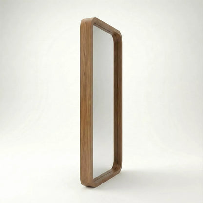 Yuki Modern Full-Length Wall Mirror with Curved Frame