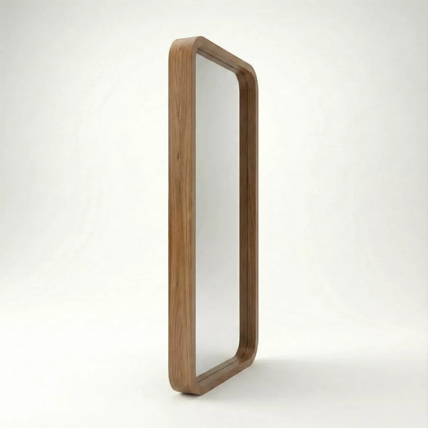 Yuki Modern Full-Length Wall Mirror with Curved Frame - Induscraft