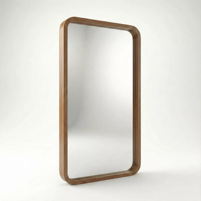 Yuki Modern Full-Length Wall Mirror with Curved Frame