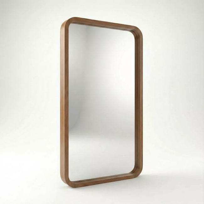 Yuki Modern Full-Length Wall Mirror with Curved Frame - Induscraft