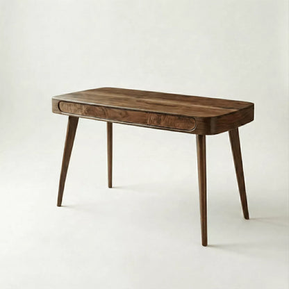 Yuki Modern Solid Wood Office Desk and Upholstered Chair