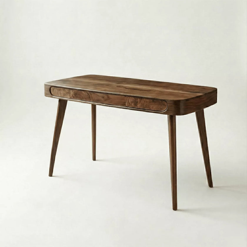 Yuki Modern Solid Wood Office Desk and Upholstered Chair - Induscraft